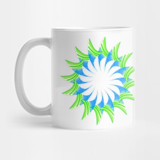 Green and blue mandala Mug